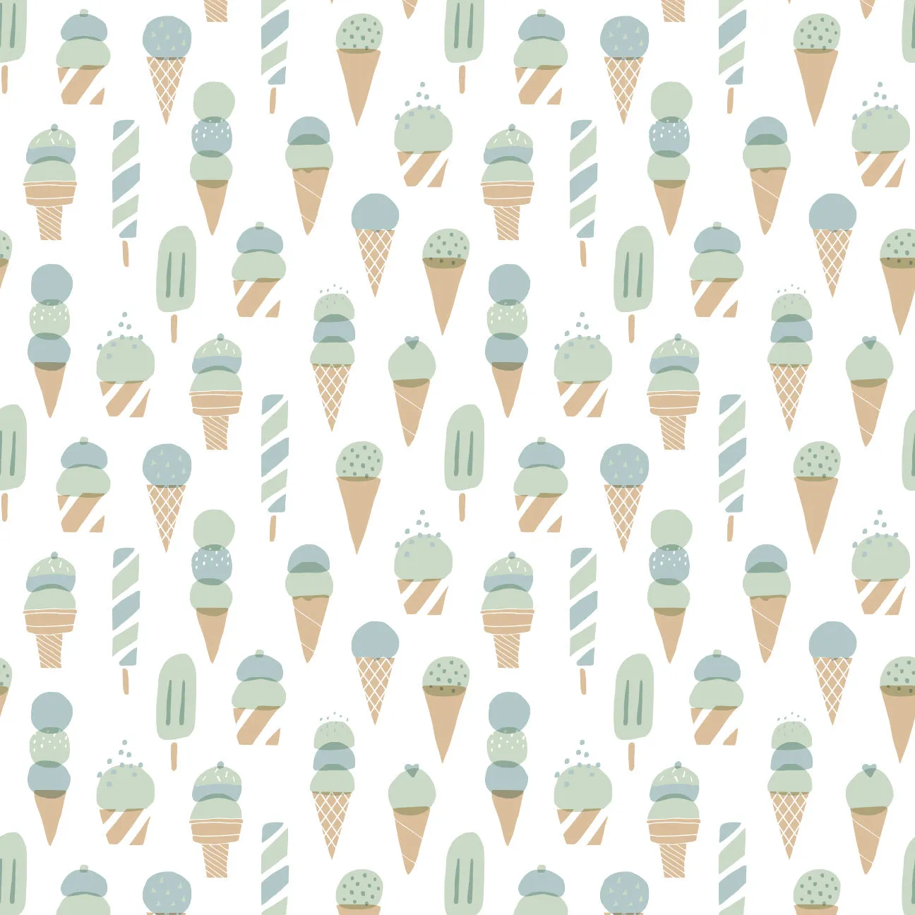 Alna Baby Dress - Ice Cream Mint & Blue
