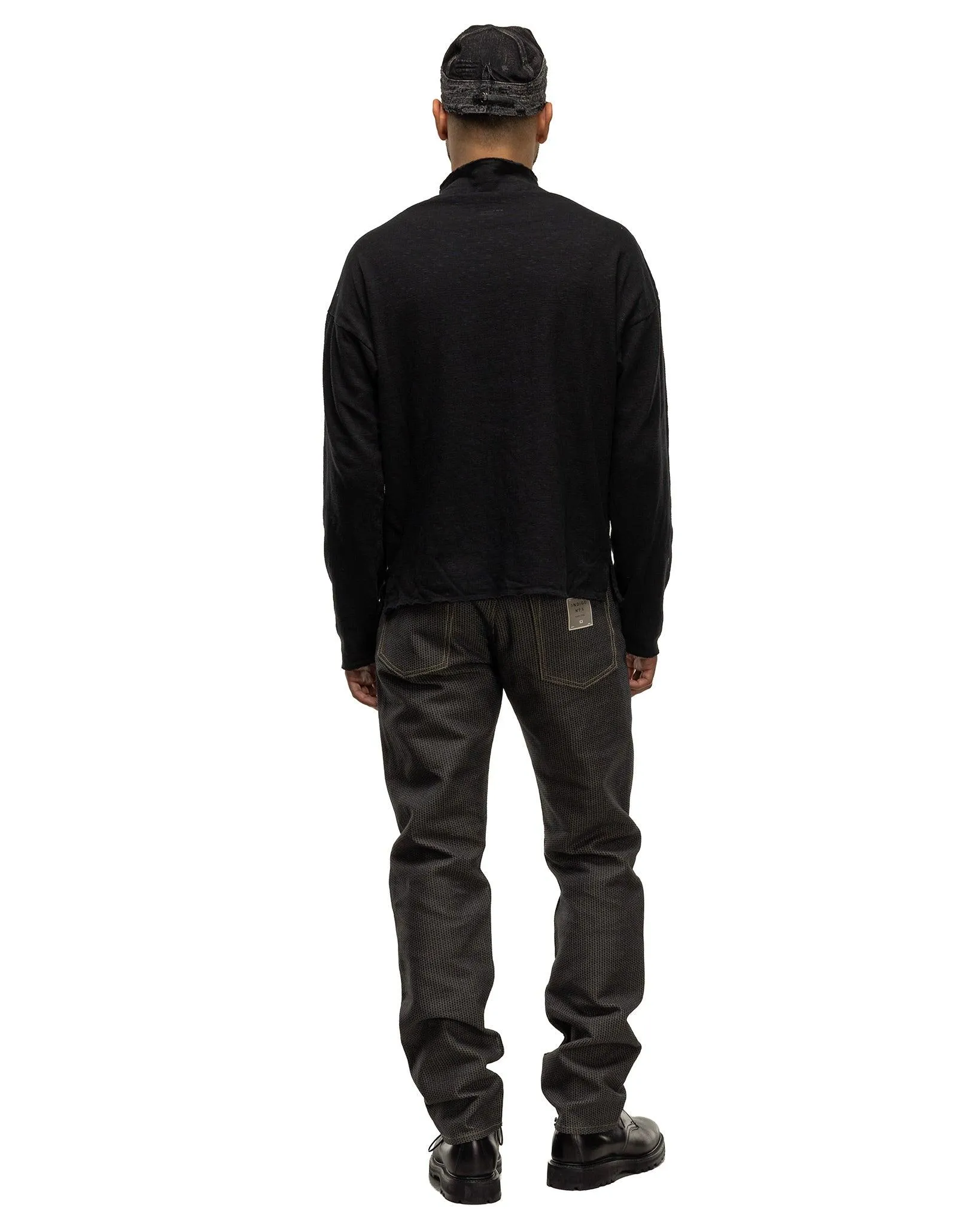 AMUSE Knit GANDHI Longsleeve T-Shirt Black