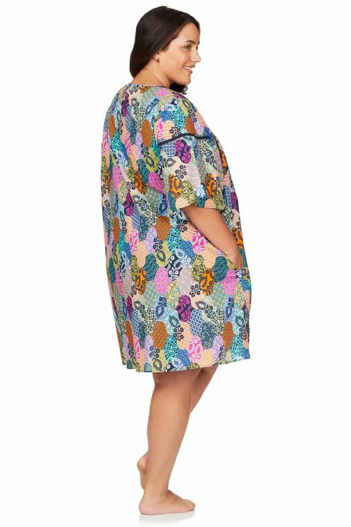 Artesands Brahms Short Sleeve Dress - Salmagundi