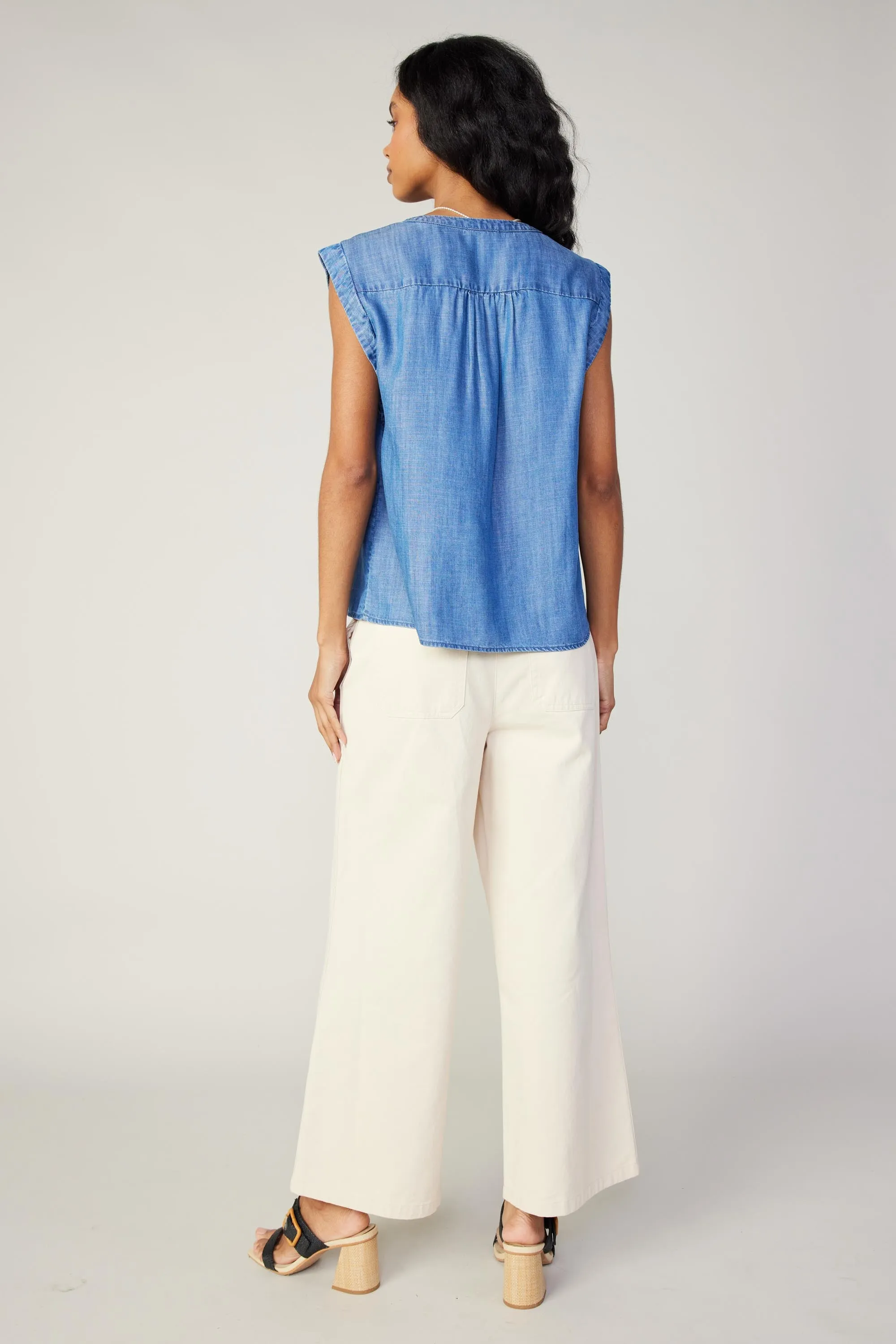 Chambray Tank Top