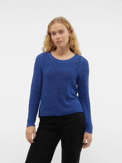Charity Mazarine Blue Textured Pullover