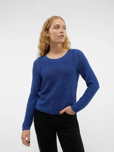 Charity Mazarine Blue Textured Pullover