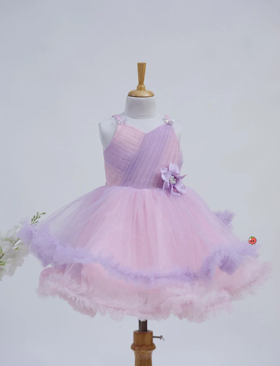 Charming Purple Party Dress for Girls