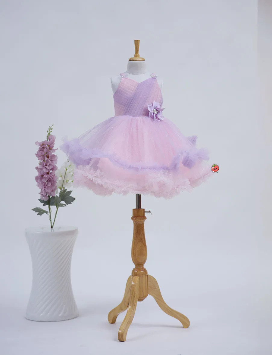 Charming Purple Party Dress for Girls