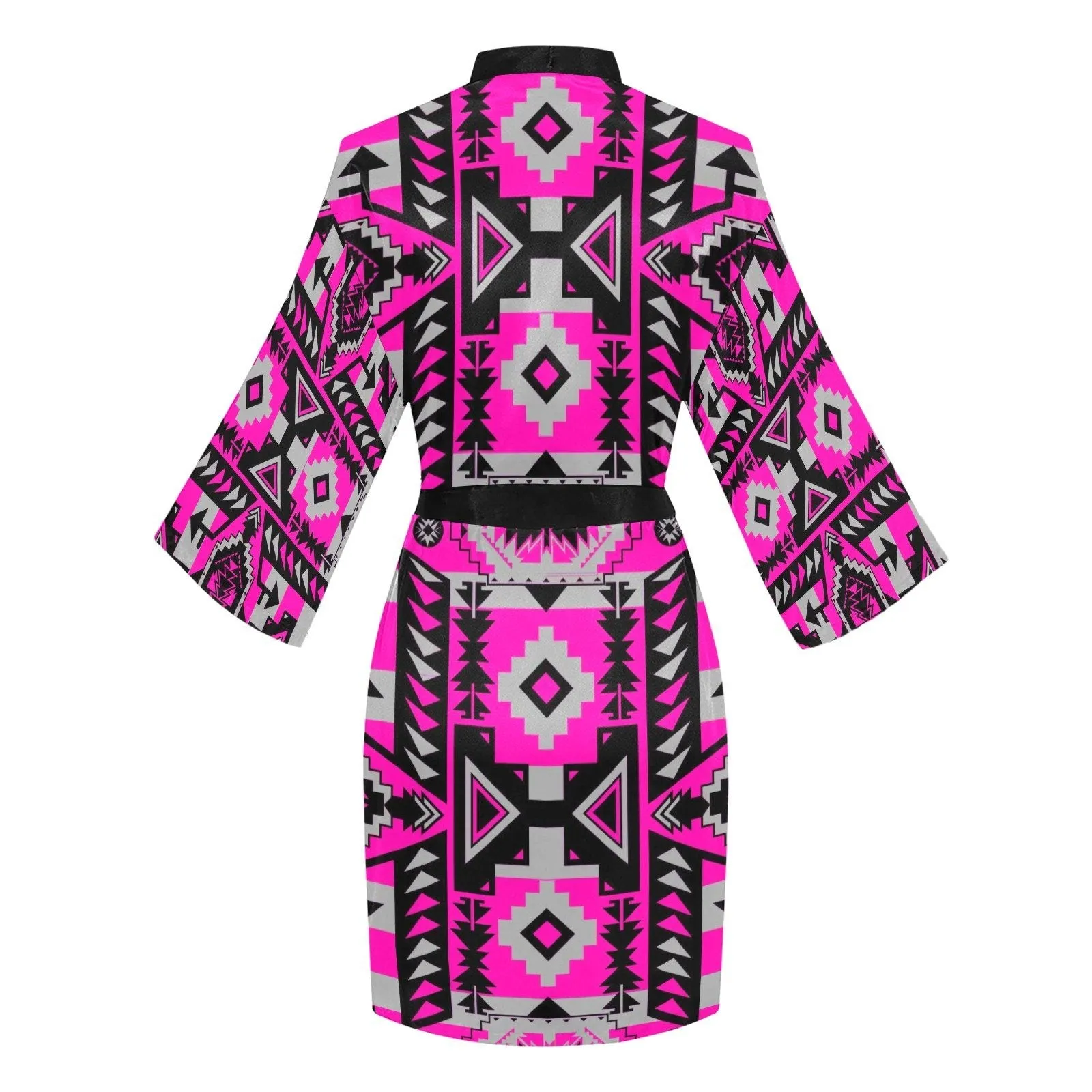 Chiefs Mountain Stunning Sunset Long Sleeve Satin Robe