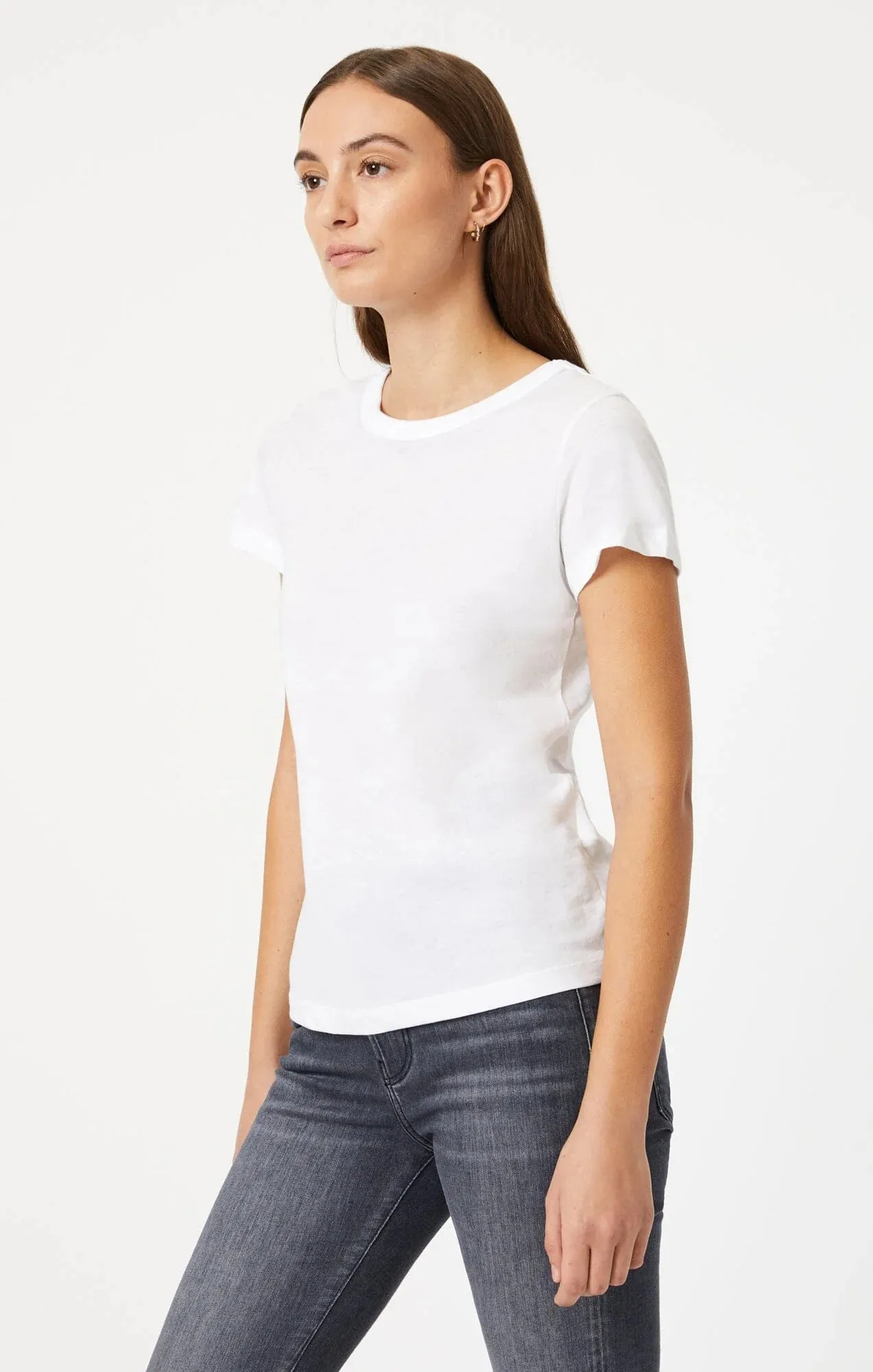 Crew Neck Basic Short Sleeve Tee