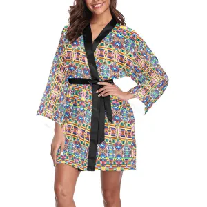 Crow Captive Long Sleeve Satin Robe