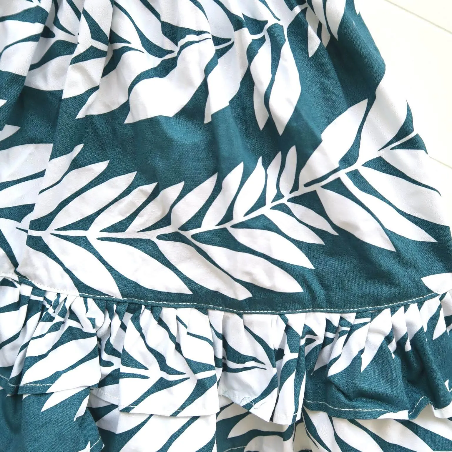 Dahlia Dress - Tie-Strap in Tahitian Leaves Print