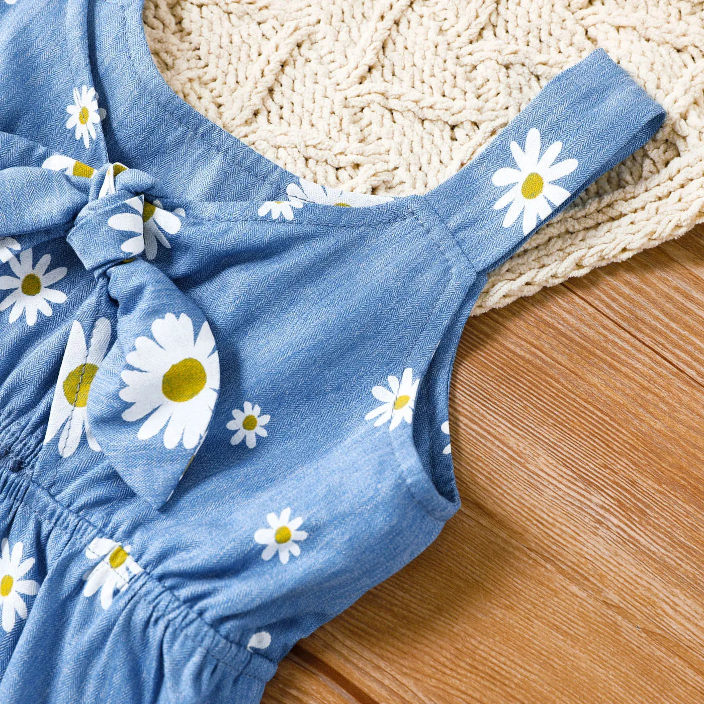 Daisy Denim Strap Dress