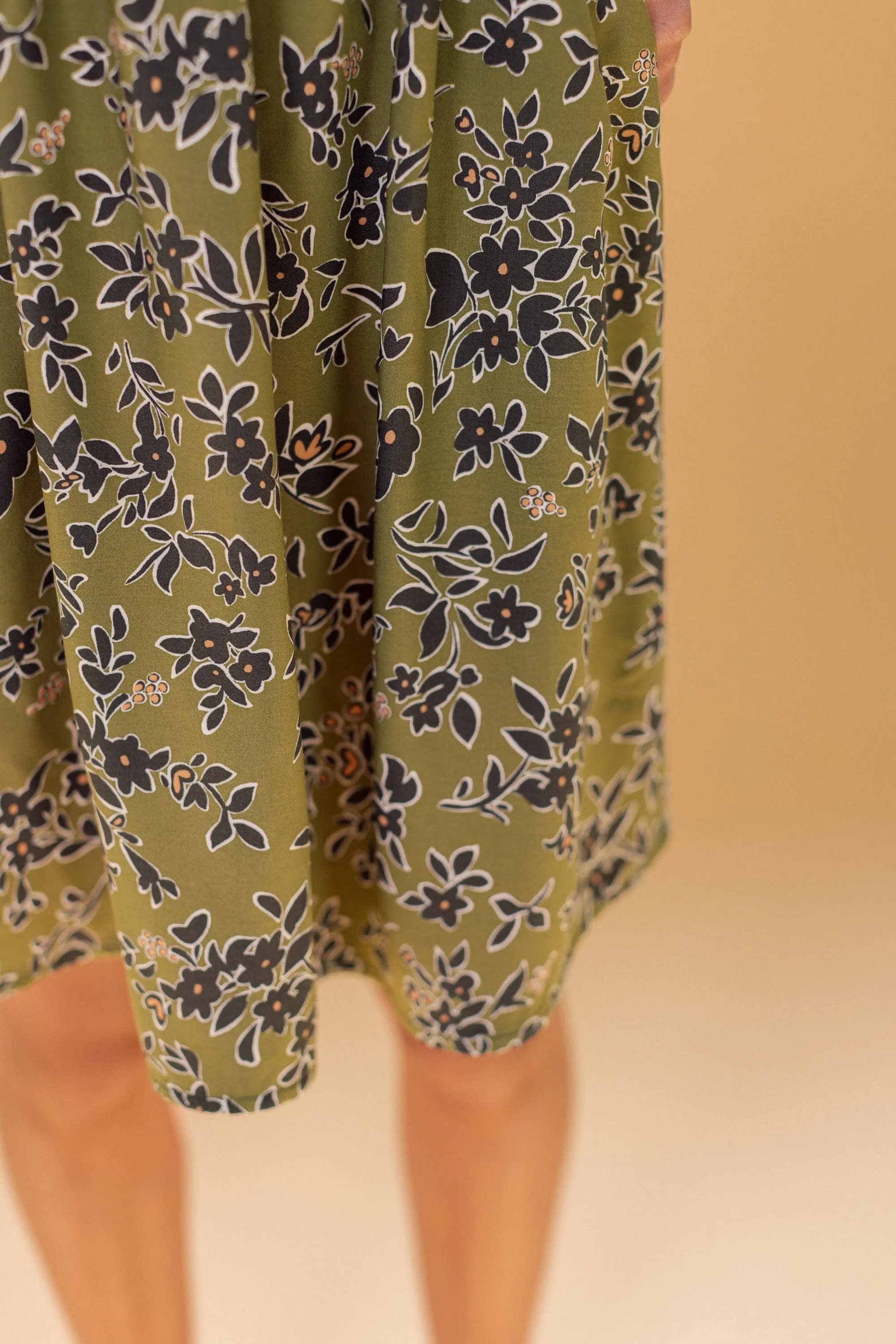 Dress Annie White Khaki