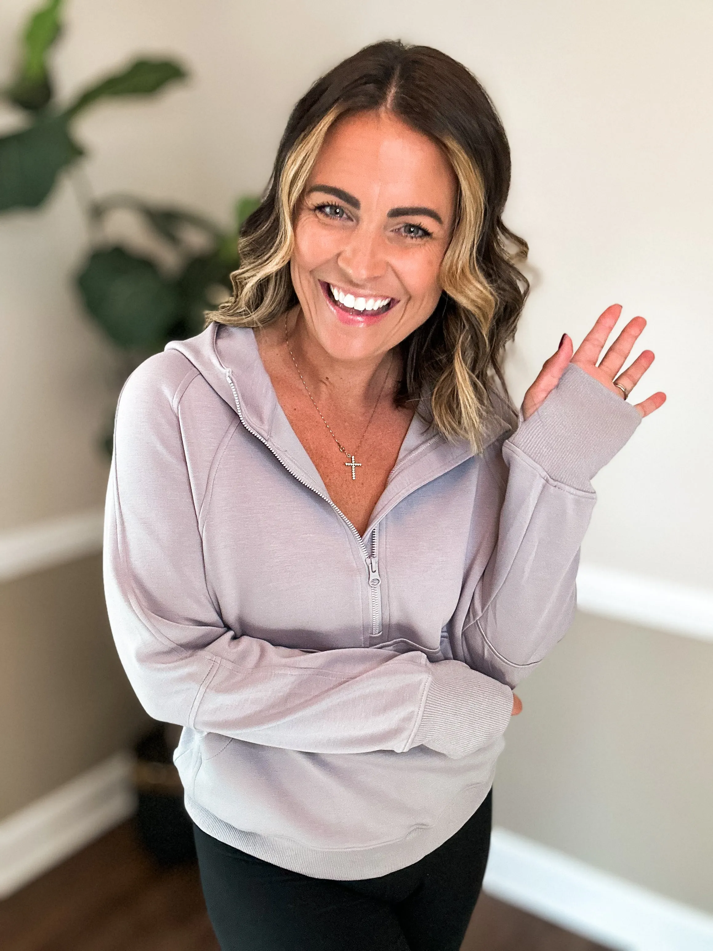 Easy Feeling Quarter Zip Hoodie