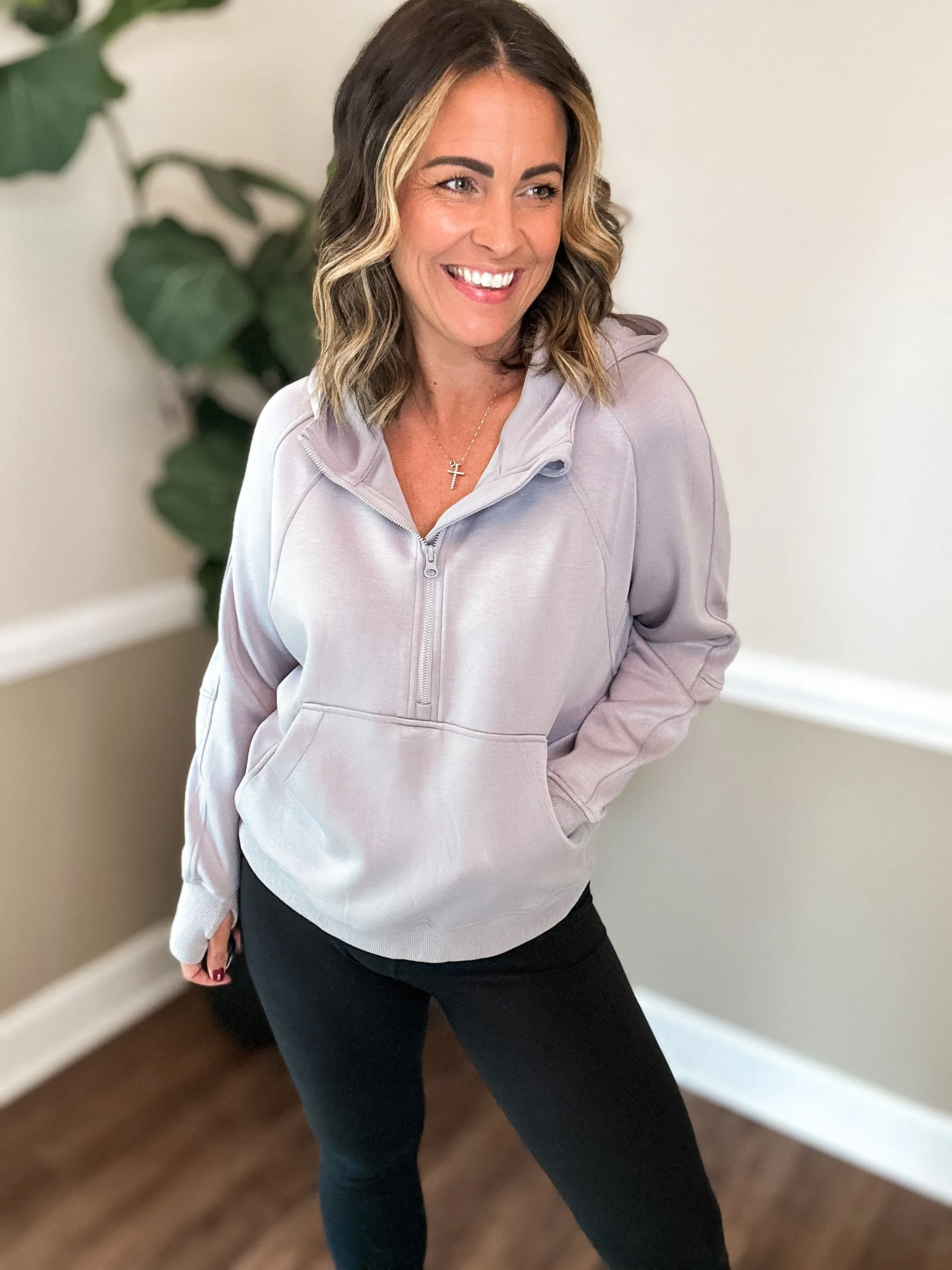 Easy Feeling Quarter Zip Hoodie