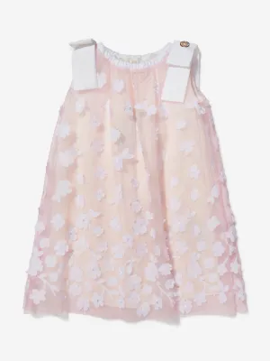 Elie Saab Girls Sleeveless Flower Dress With Bows