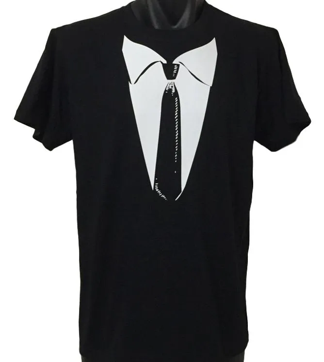Formal Black Tie Adults T-Shirt (Black)