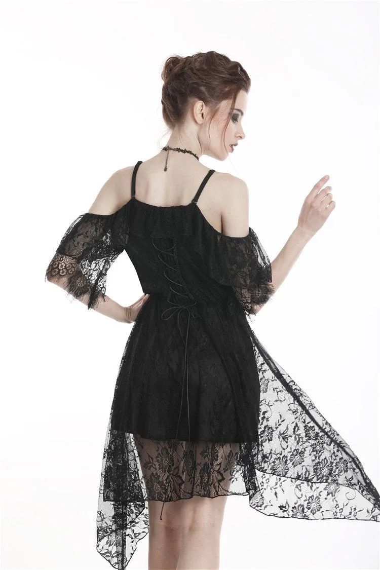 Gothic lace sexy strap dress DW250