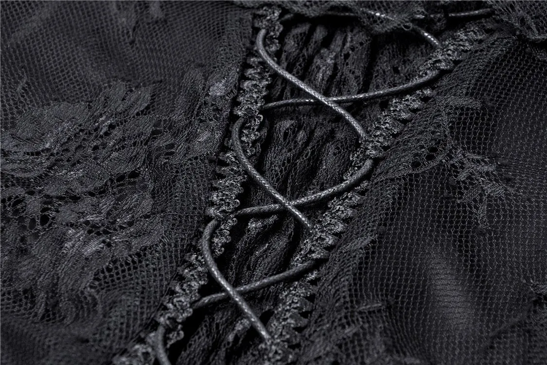 Gothic lace sexy strap dress DW250