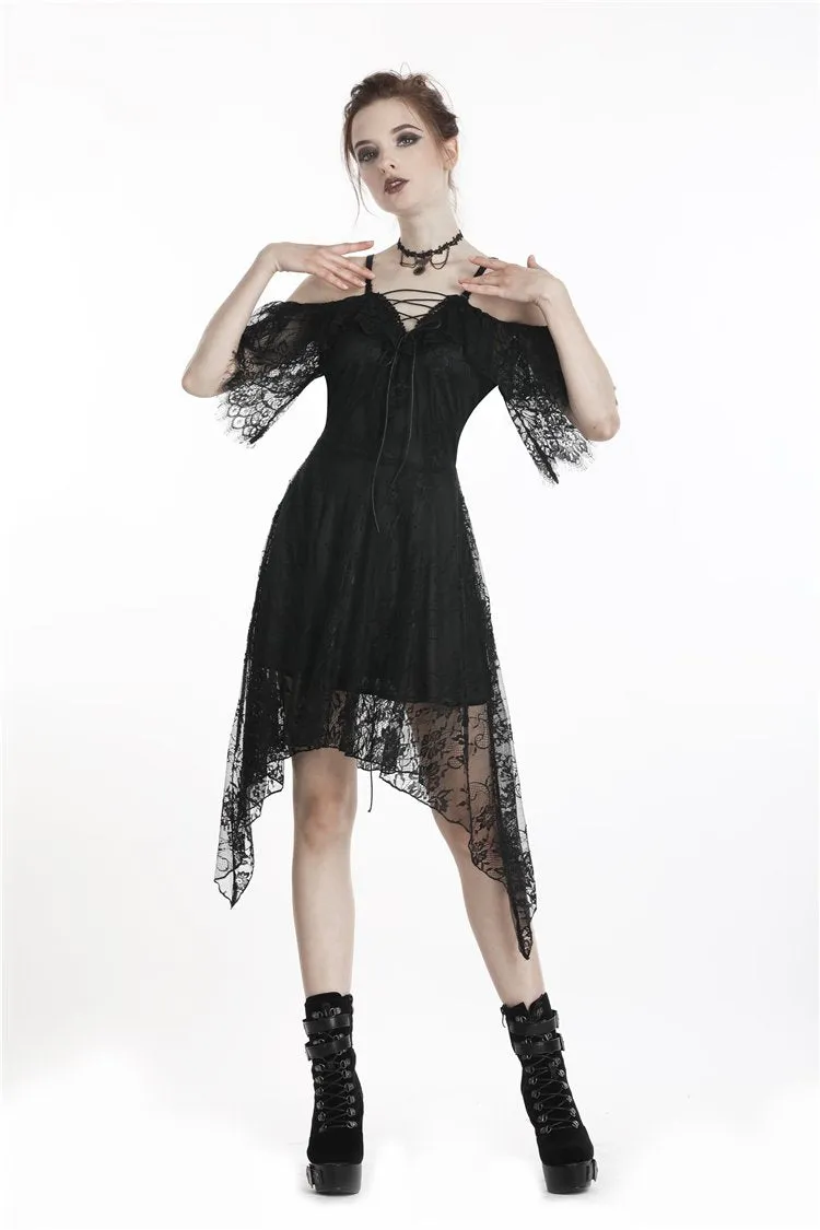 Gothic lace sexy strap dress DW250