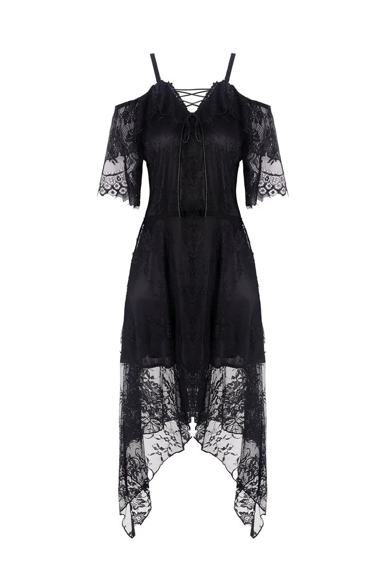 Gothic lace sexy strap dress DW250