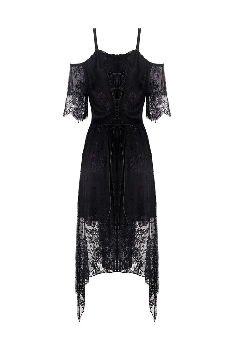 Gothic lace sexy strap dress DW250