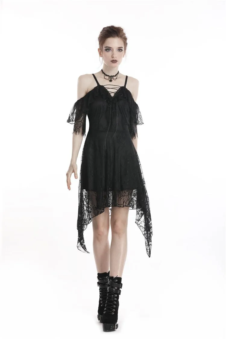 Gothic lace sexy strap dress DW250