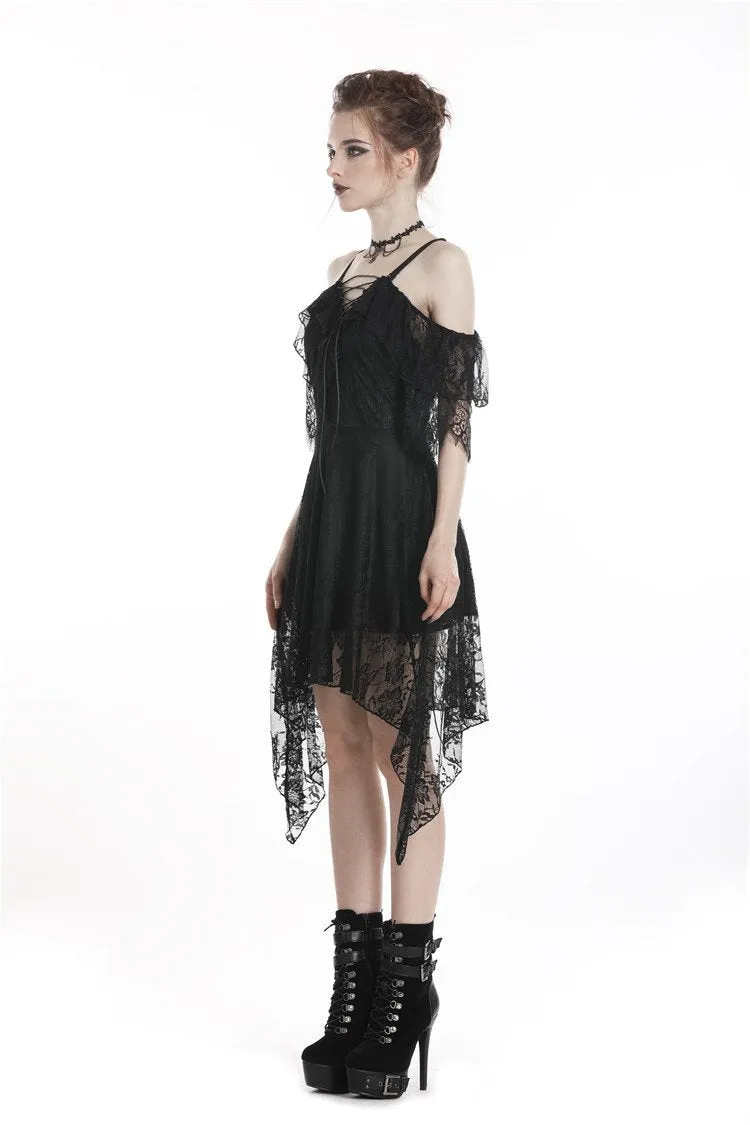 Gothic lace sexy strap dress DW250
