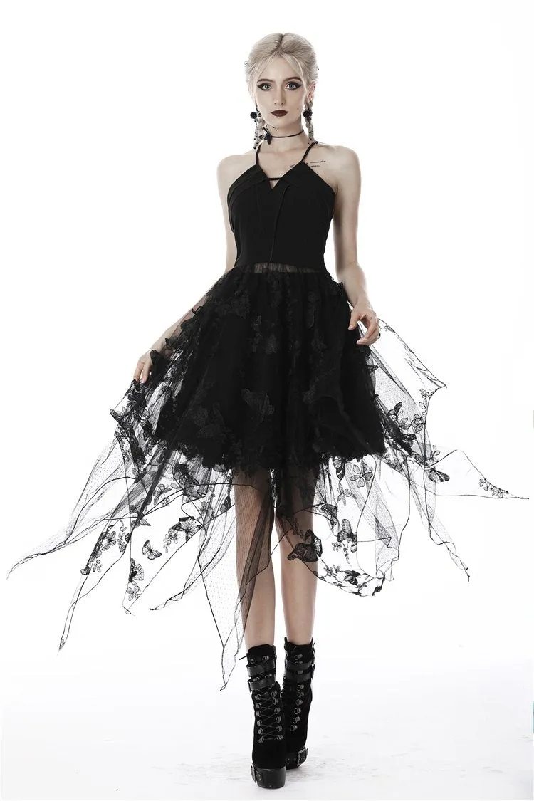 Gothic sexy butterfly strap dress DW409
