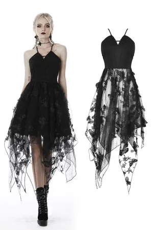 Gothic sexy butterfly strap dress DW409