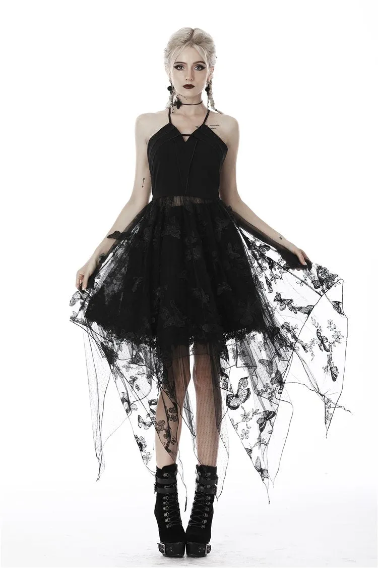 Gothic sexy butterfly strap dress DW409