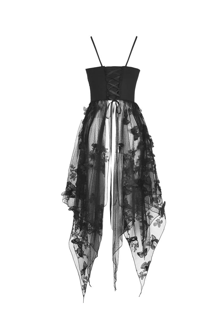 Gothic sexy butterfly strap dress DW409