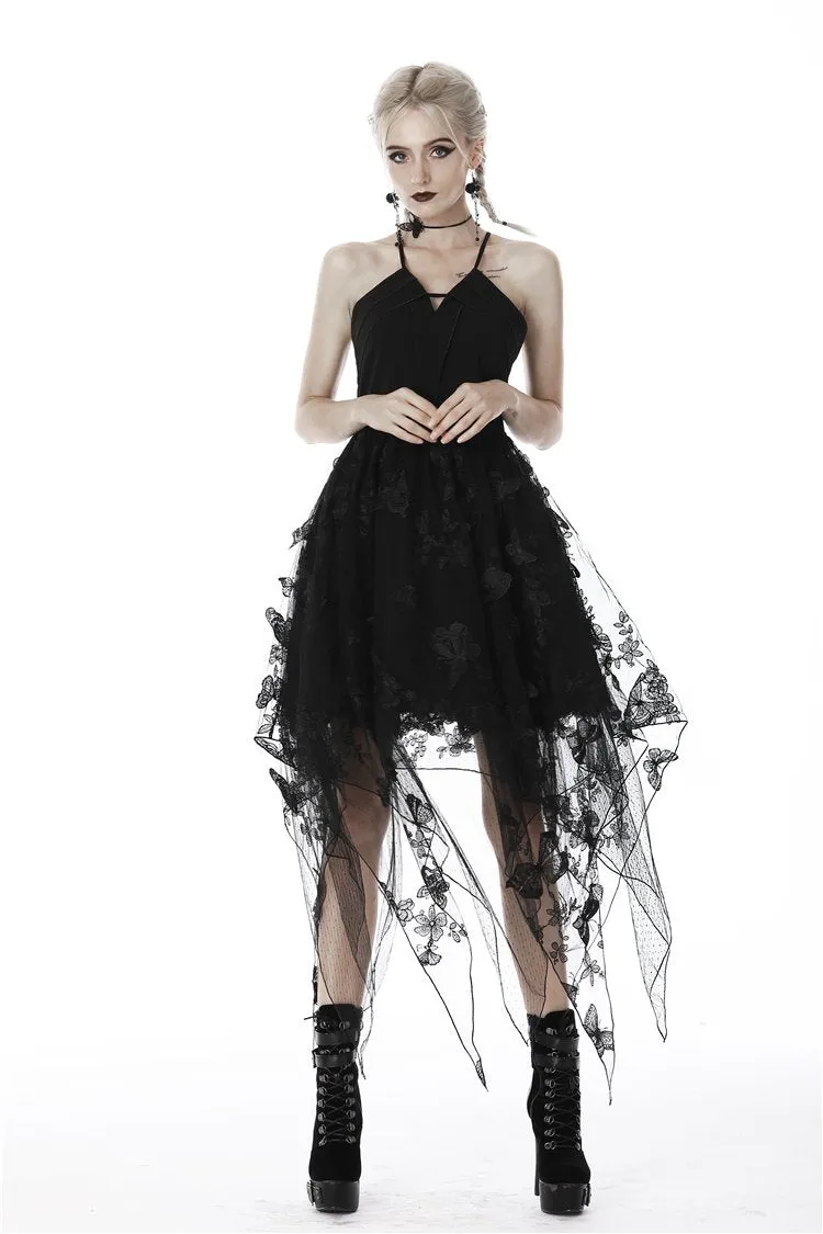 Gothic sexy butterfly strap dress DW409