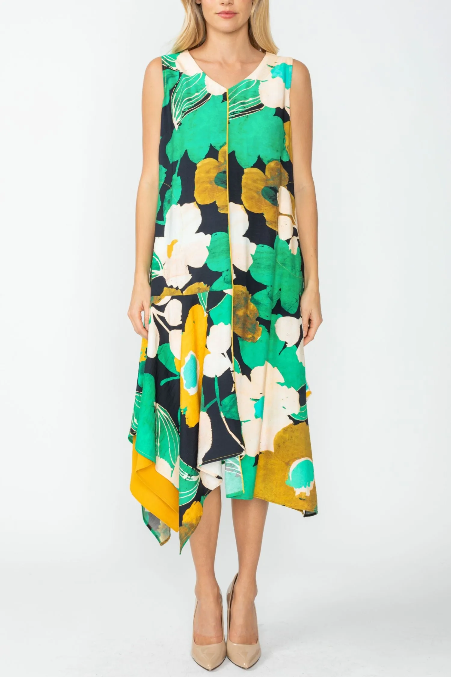 Green Handkerchief Dress