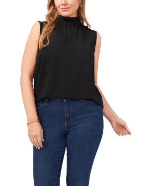 Heather Mockneck Top | RICH BLACK