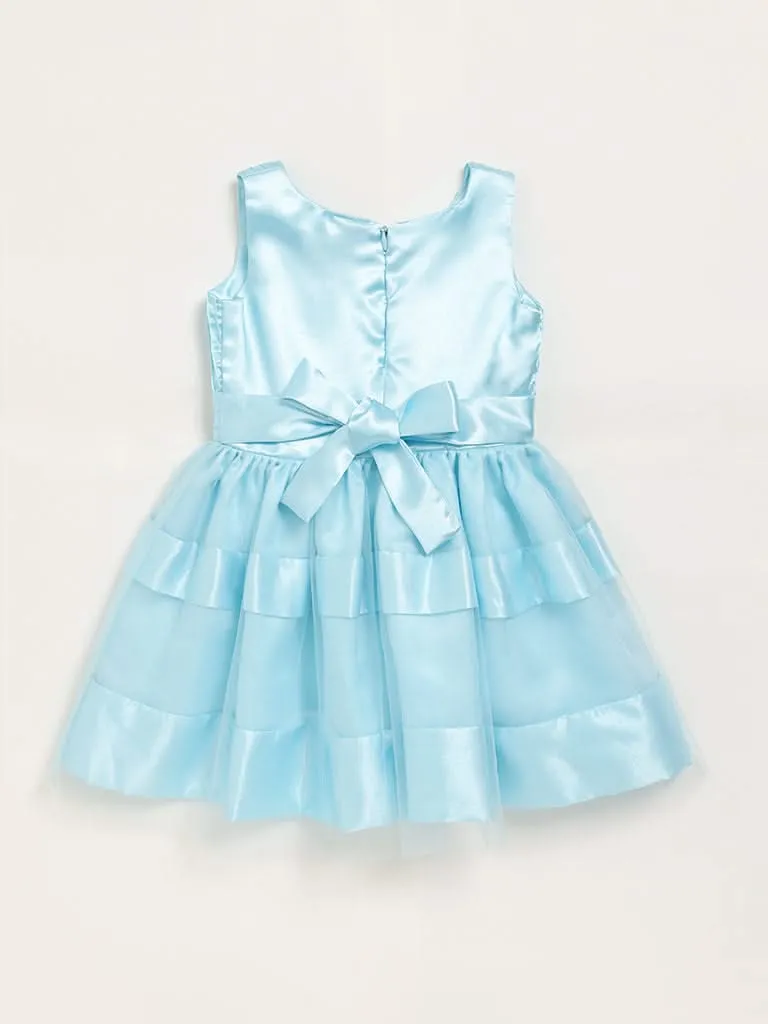 HOP Kids Blue Tulle A-Line Dress