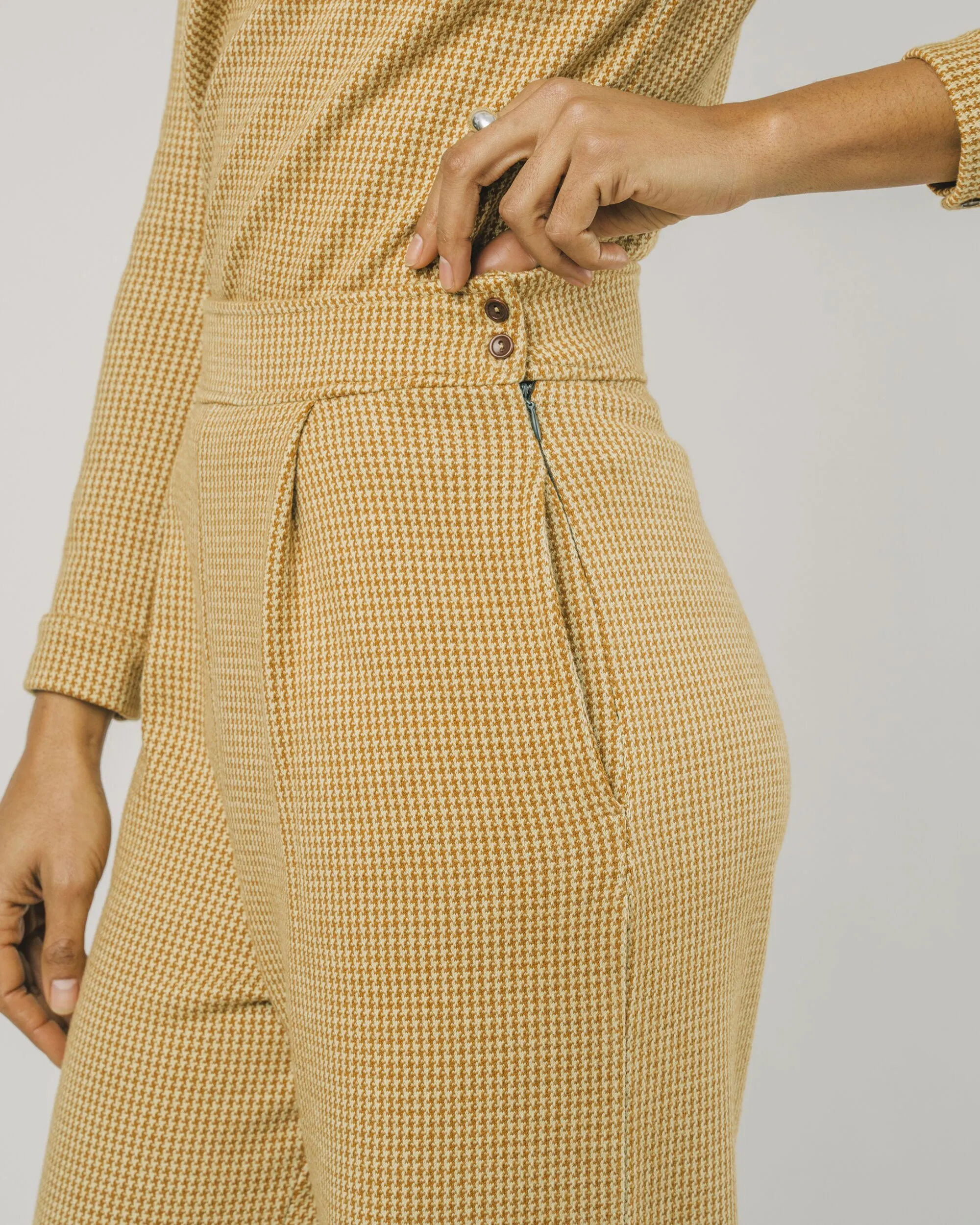 Jacquard Oversize Pants Pumpkin