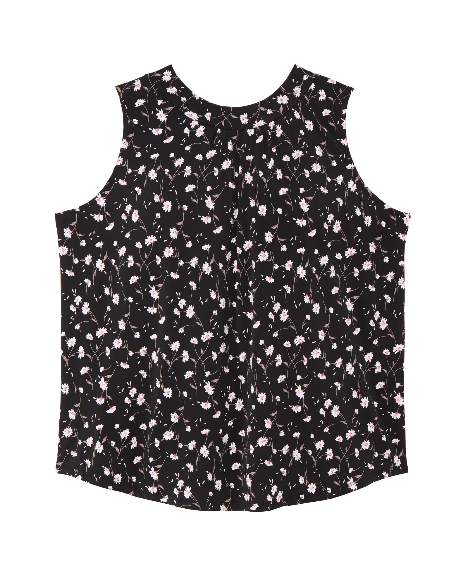 Lisa Sleeveless Blouse | Black / Pink
