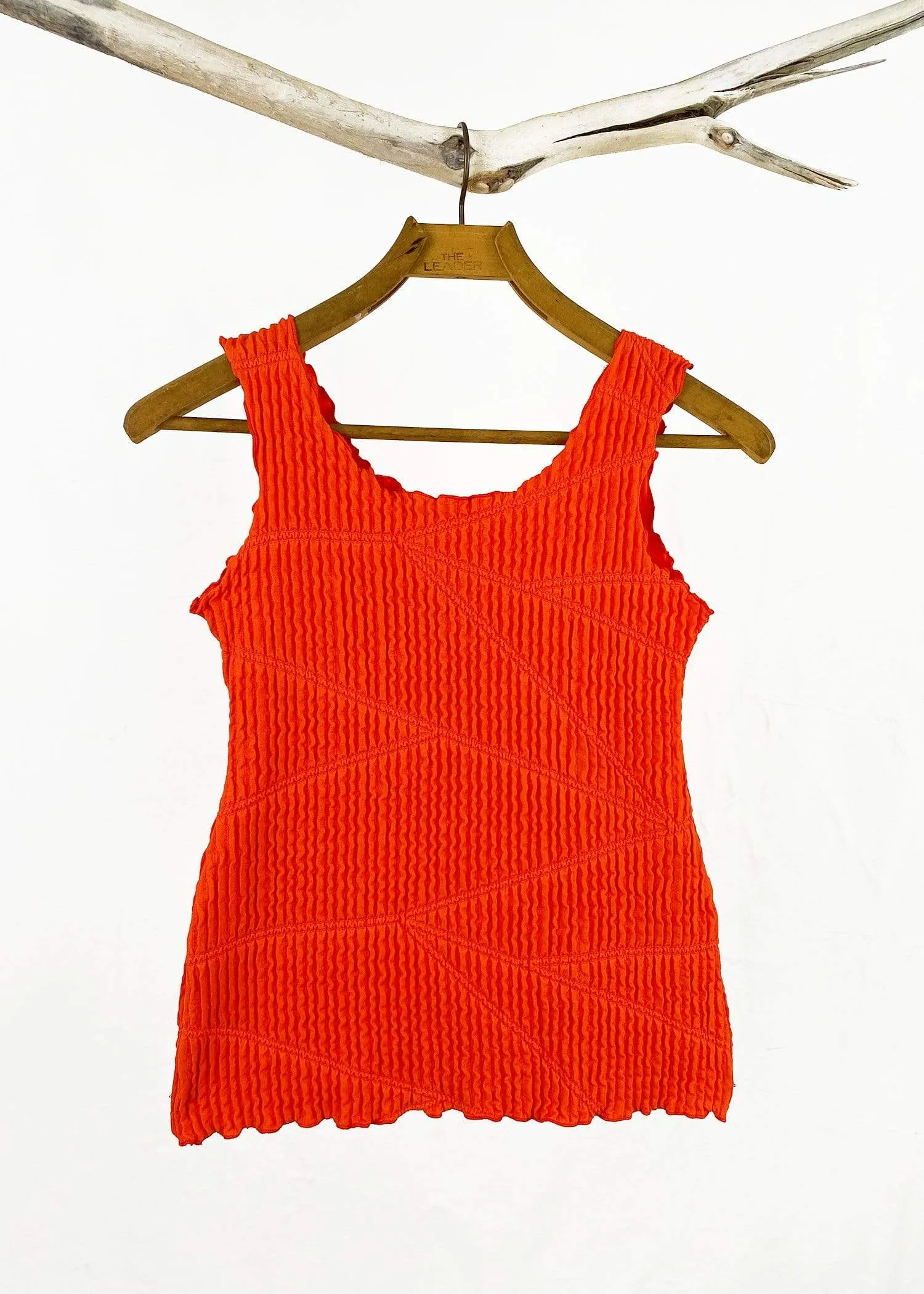 Mandarin Red Miura Charming Tank Top