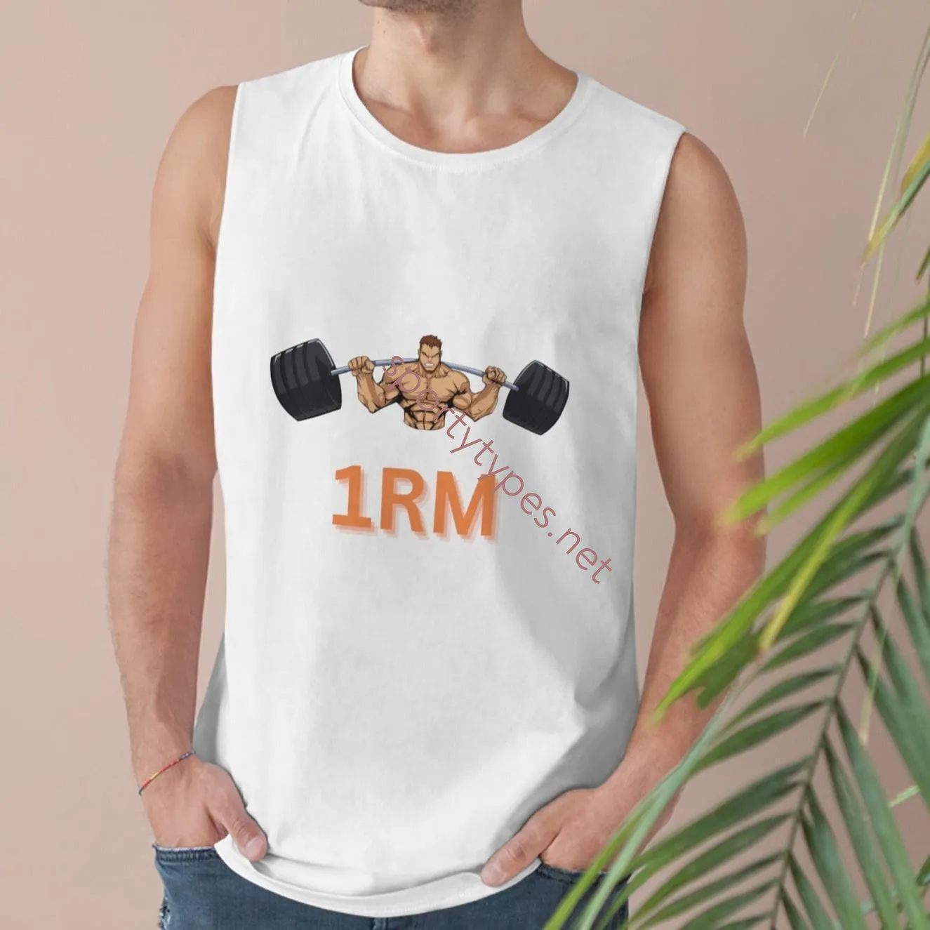 Men's 1RM Sleeveless Muscle Tee