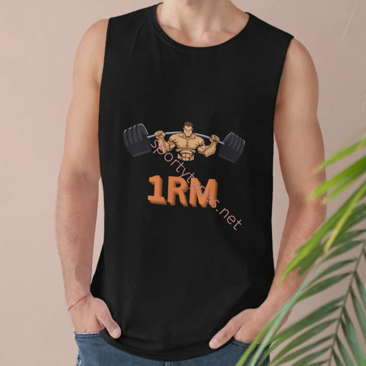 Men's 1RM Sleeveless Muscle Tee