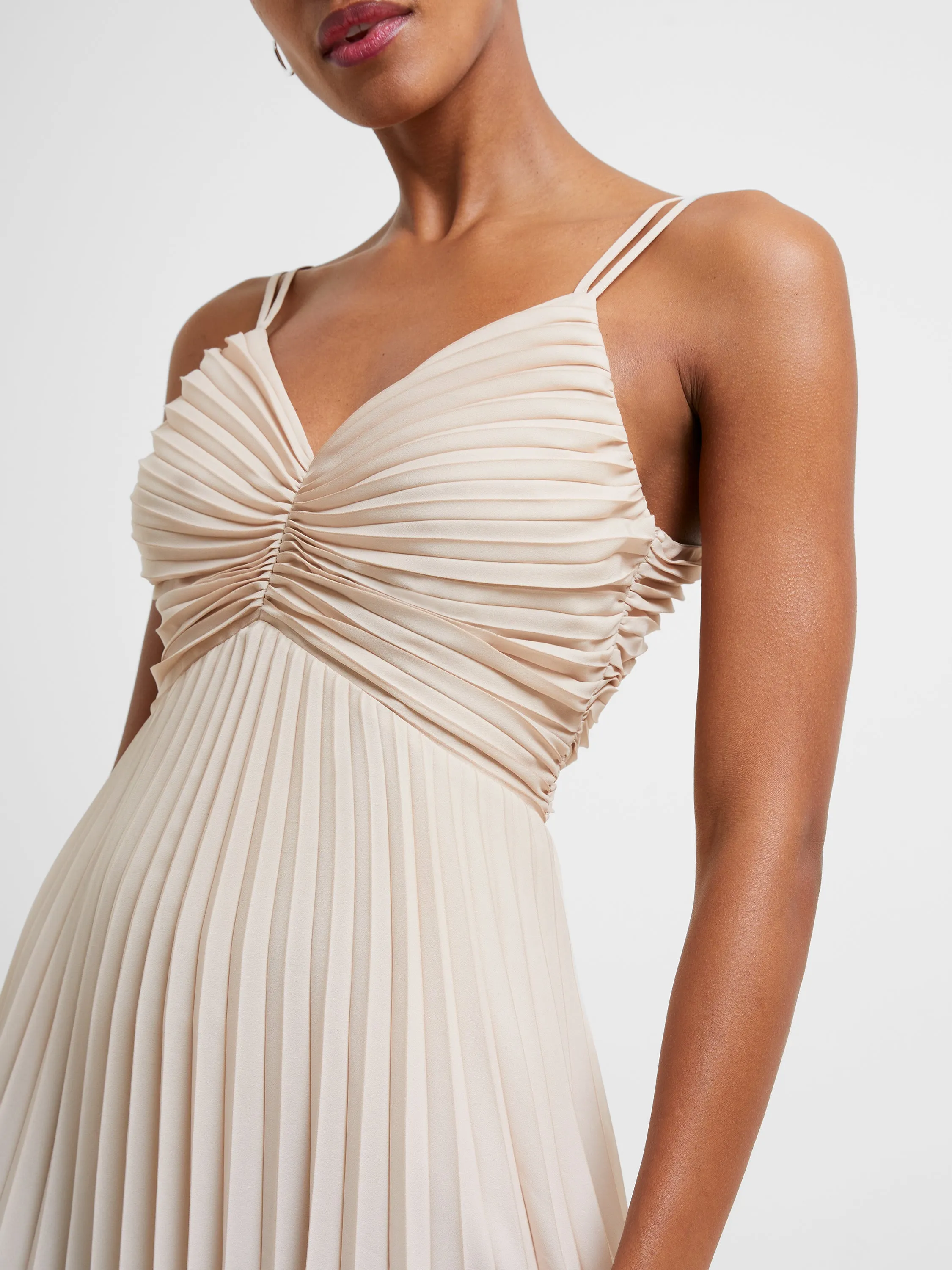 Ombre Sunset Pleated Dress