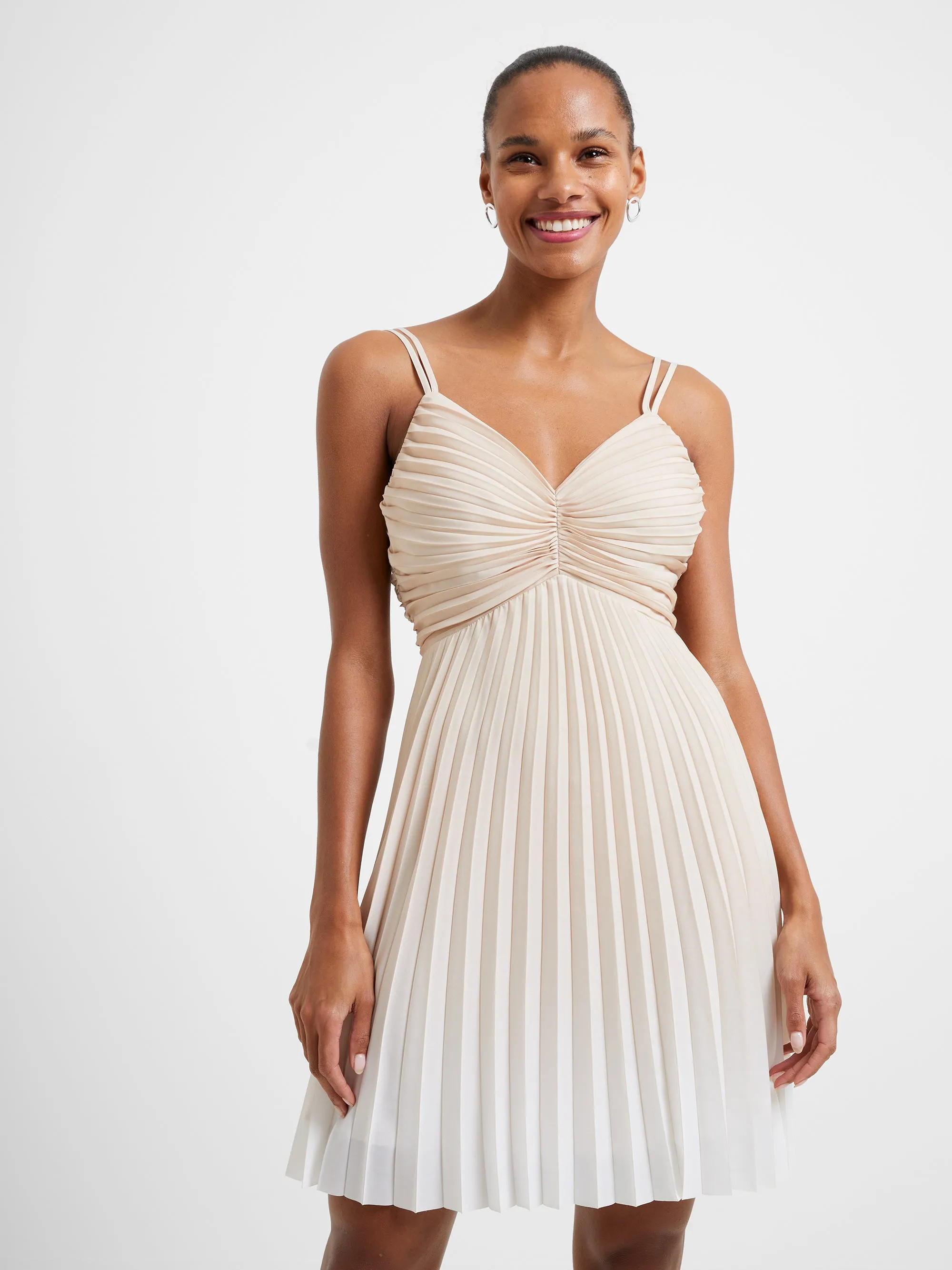 Ombre Sunset Pleated Dress