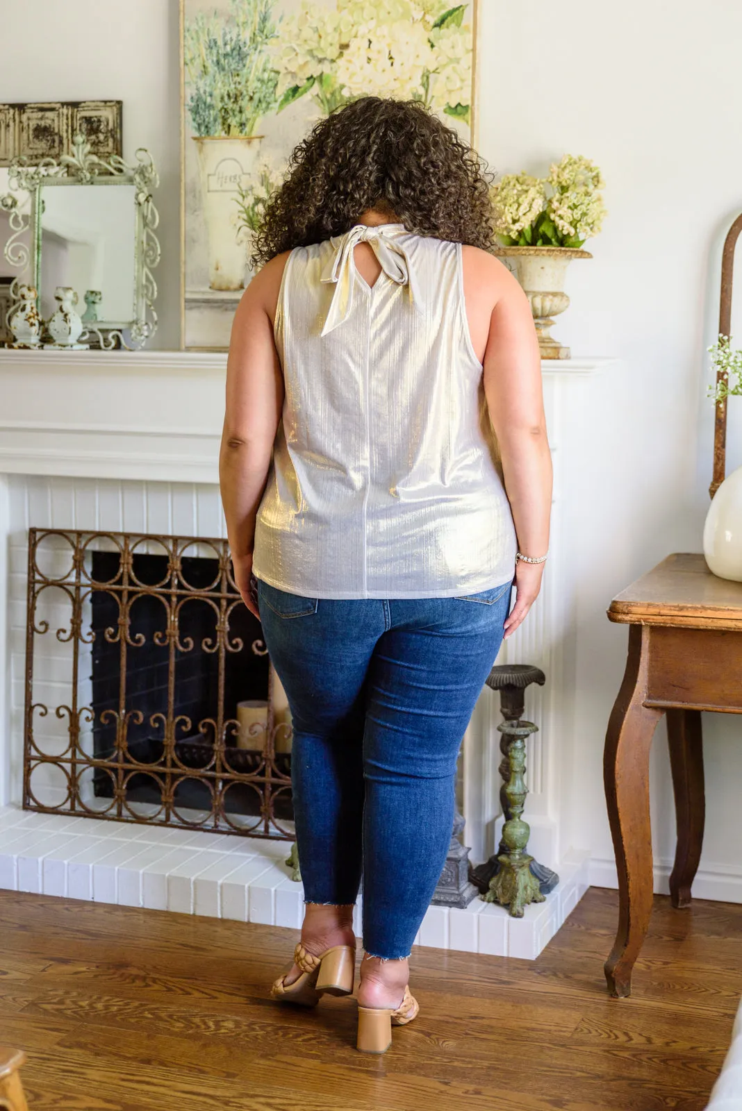 Photo Op Sleeveless Blouse