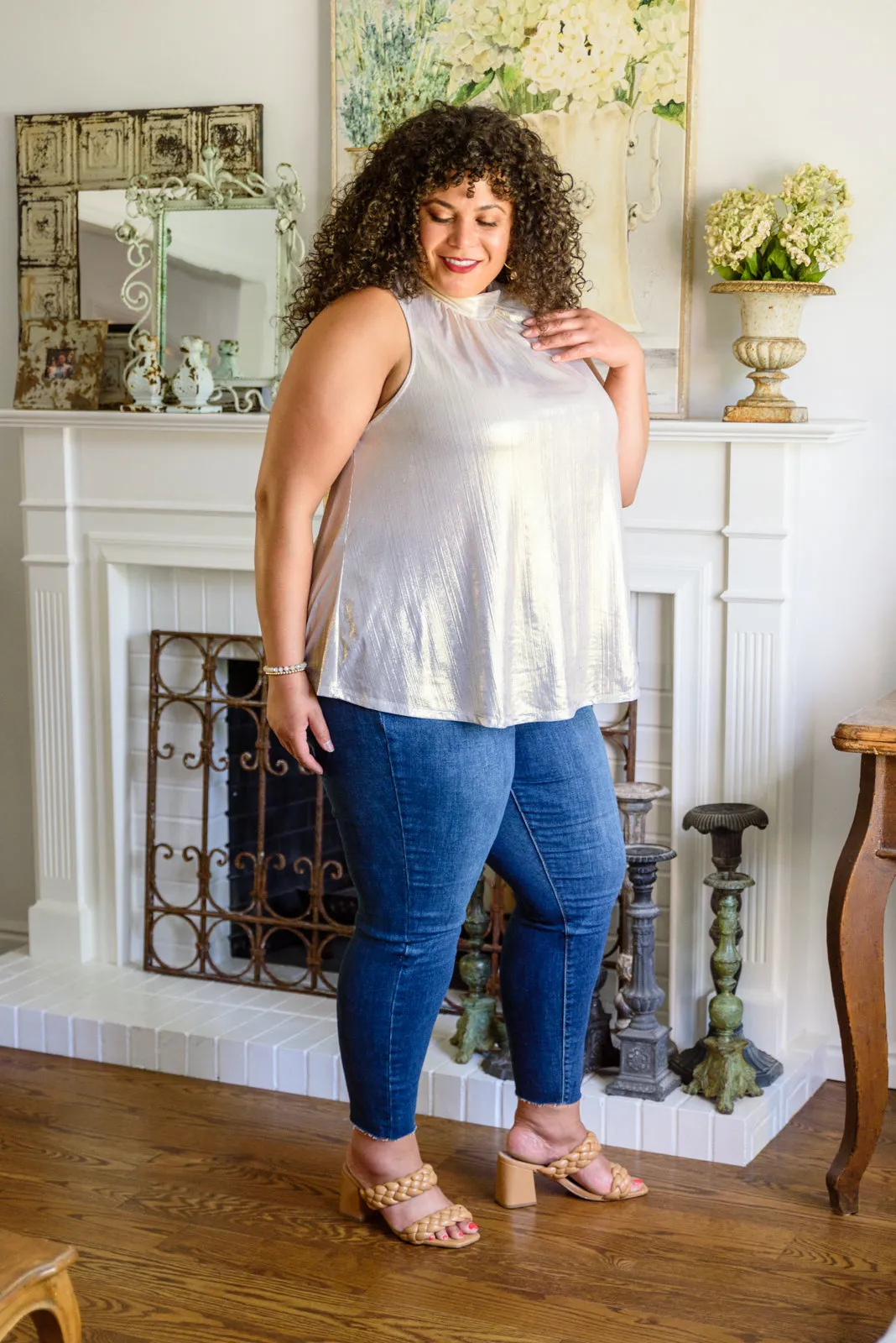 Photo Op Sleeveless Blouse