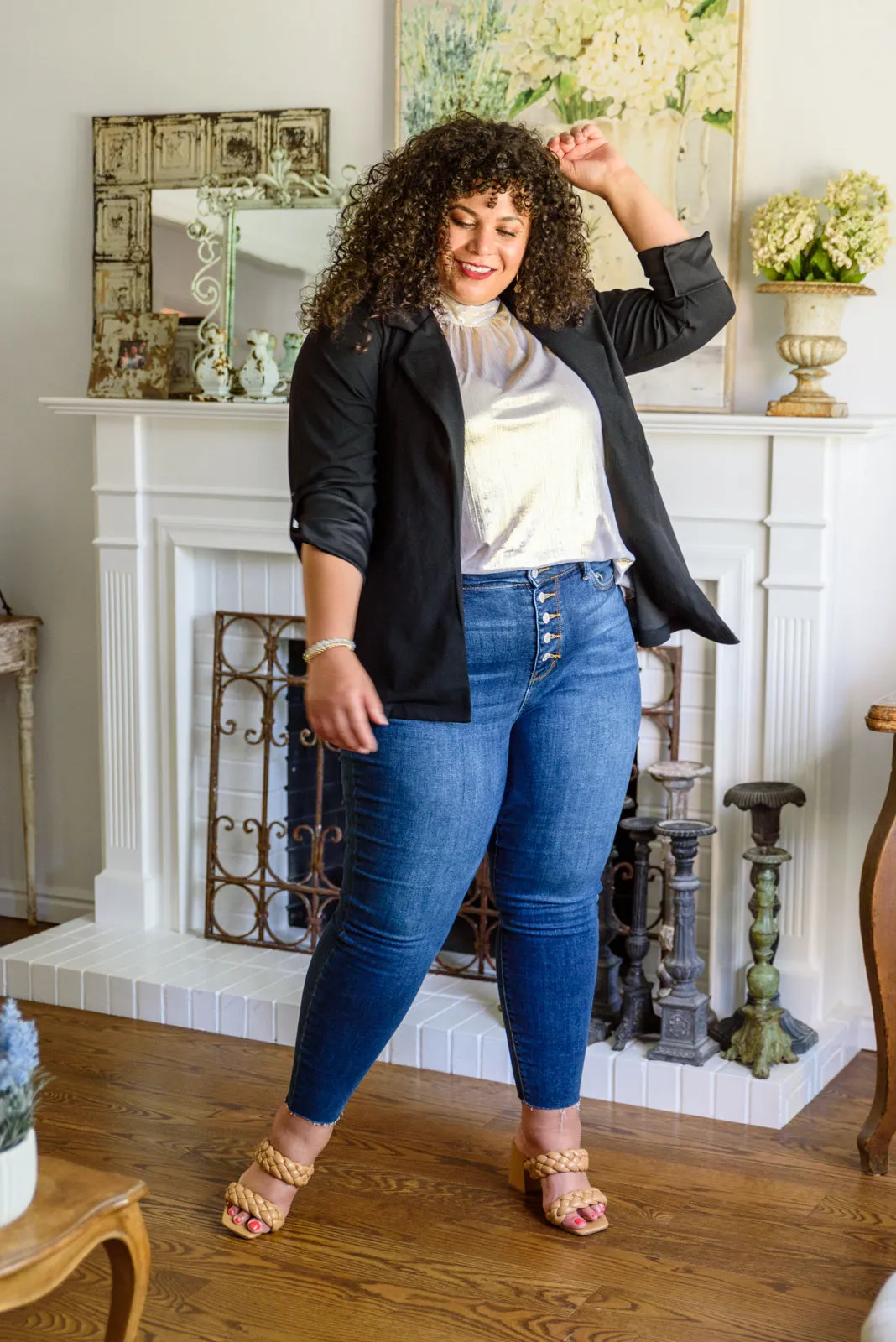 Photo Op Sleeveless Blouse