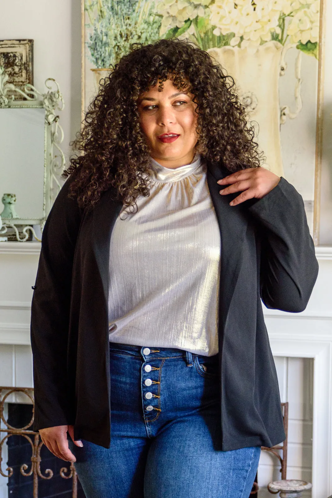 Photo Op Sleeveless Blouse