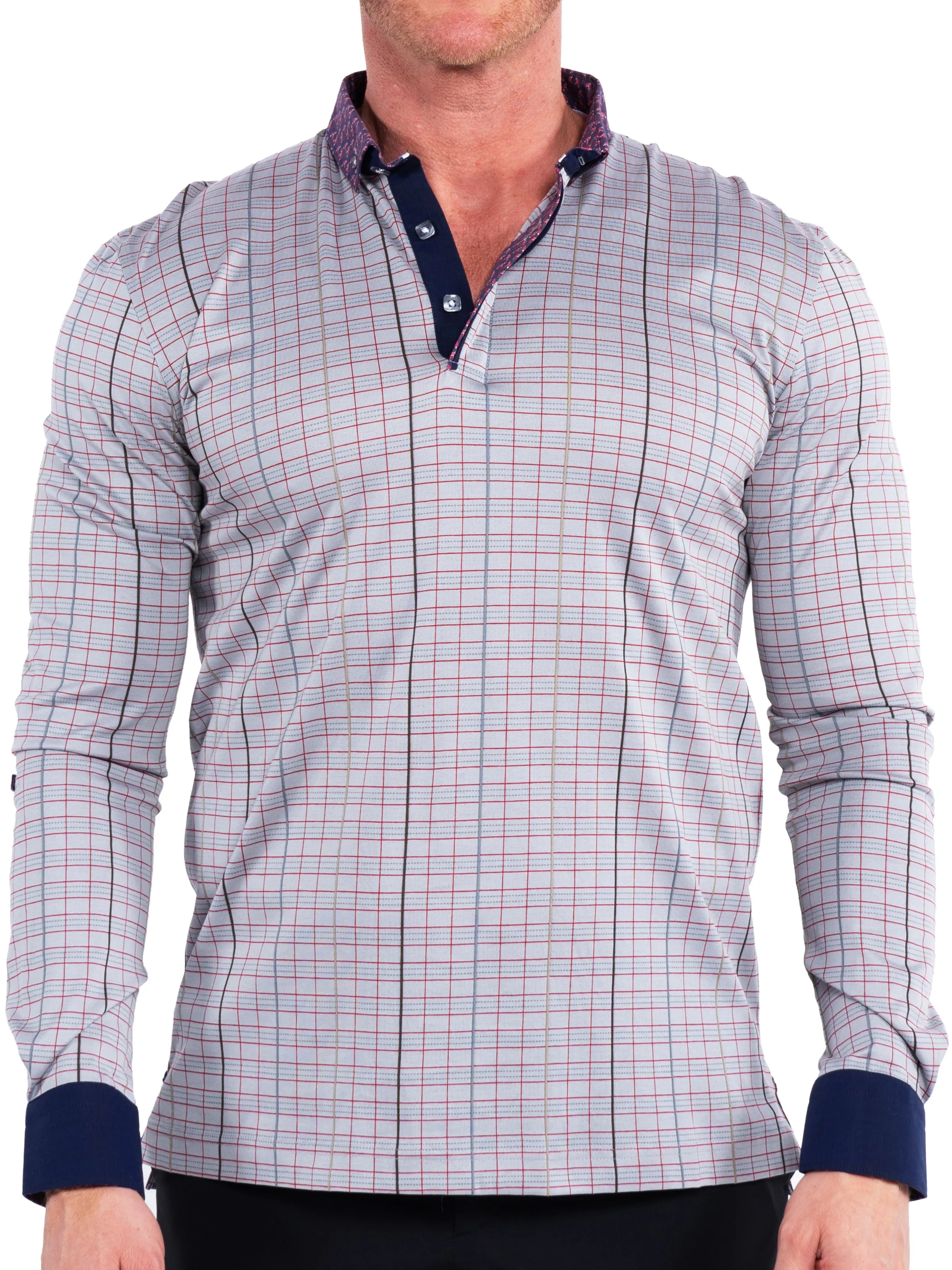 Polo Newton Checker Grey