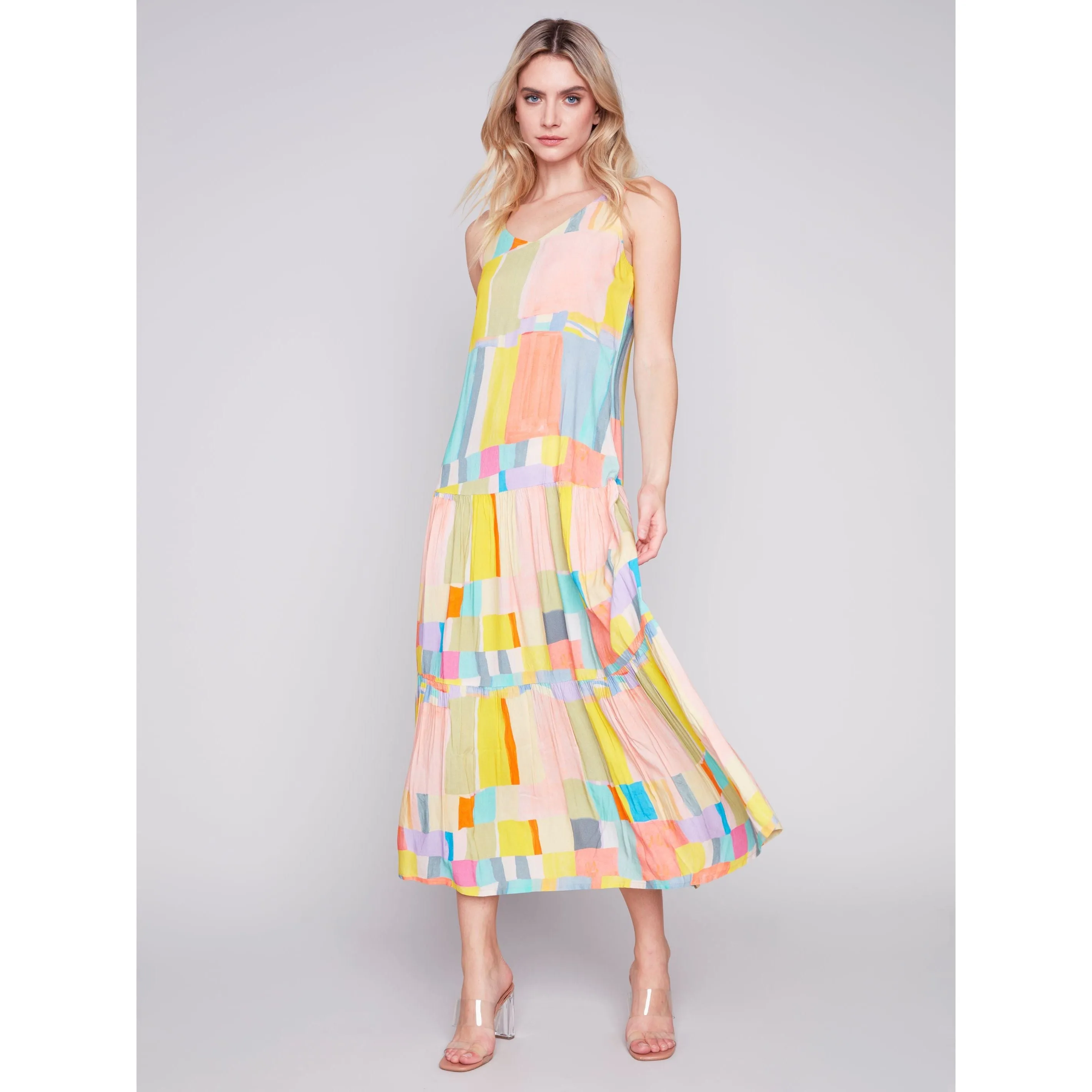 Printed Tiered Maxi Dress