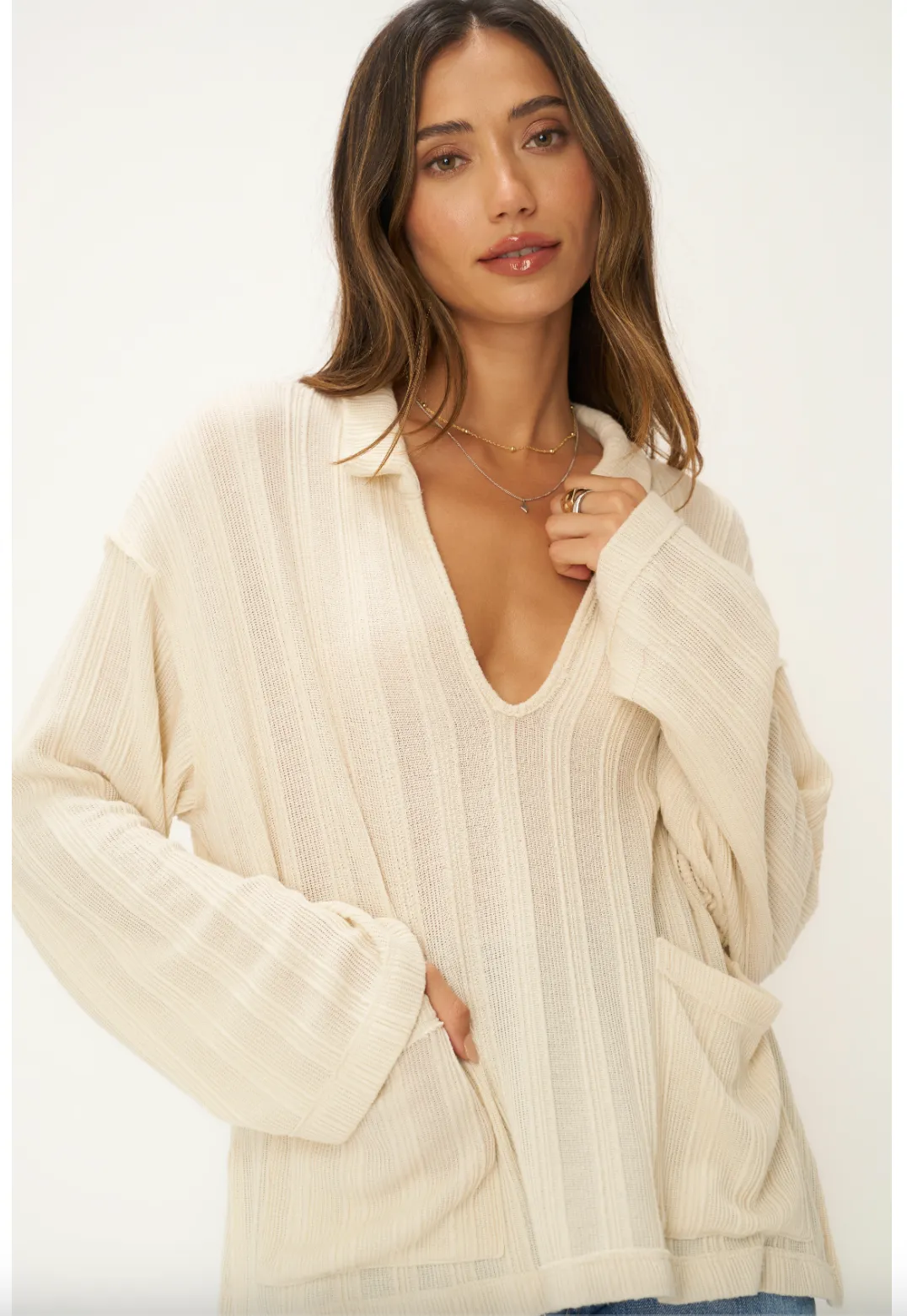 PROJECT SOCIAL JOLINA TEXTURED SWEATER LONGSLEEVE