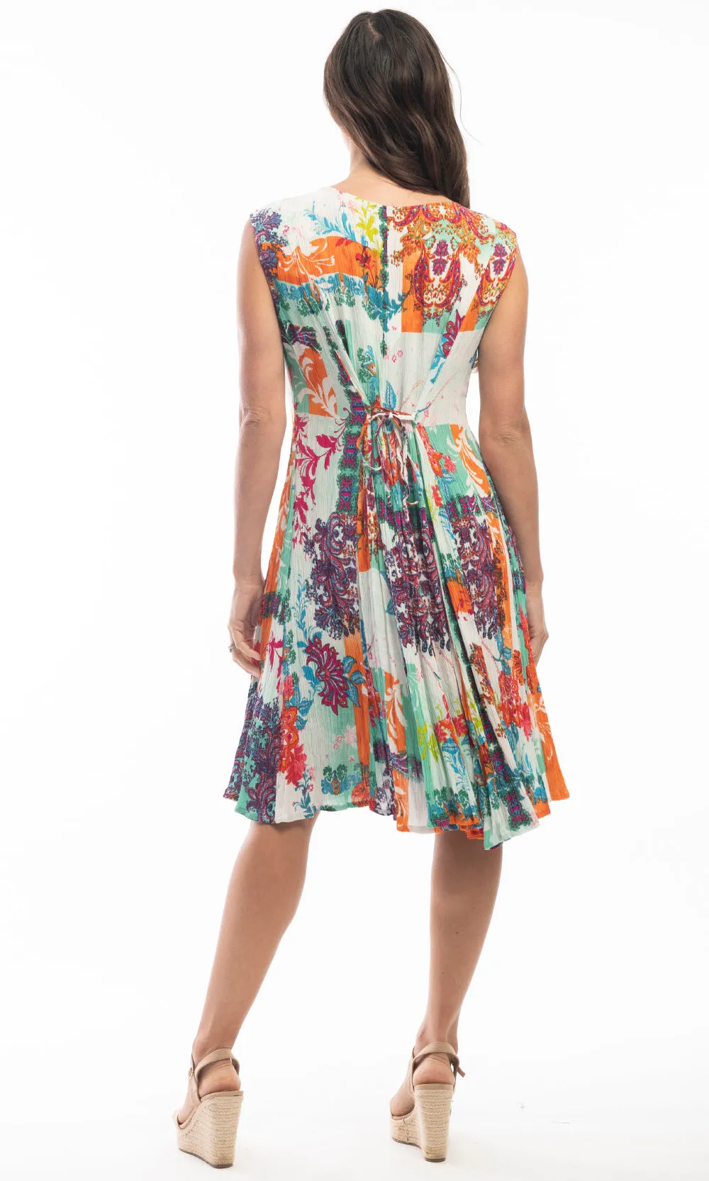 Rayon Dress Godet Sleeveless Camden Town
