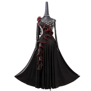 Ruffles and Rhinestones Ballroom Dance Dress