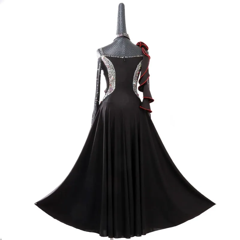 Ruffles and Rhinestones Ballroom Dance Dress
